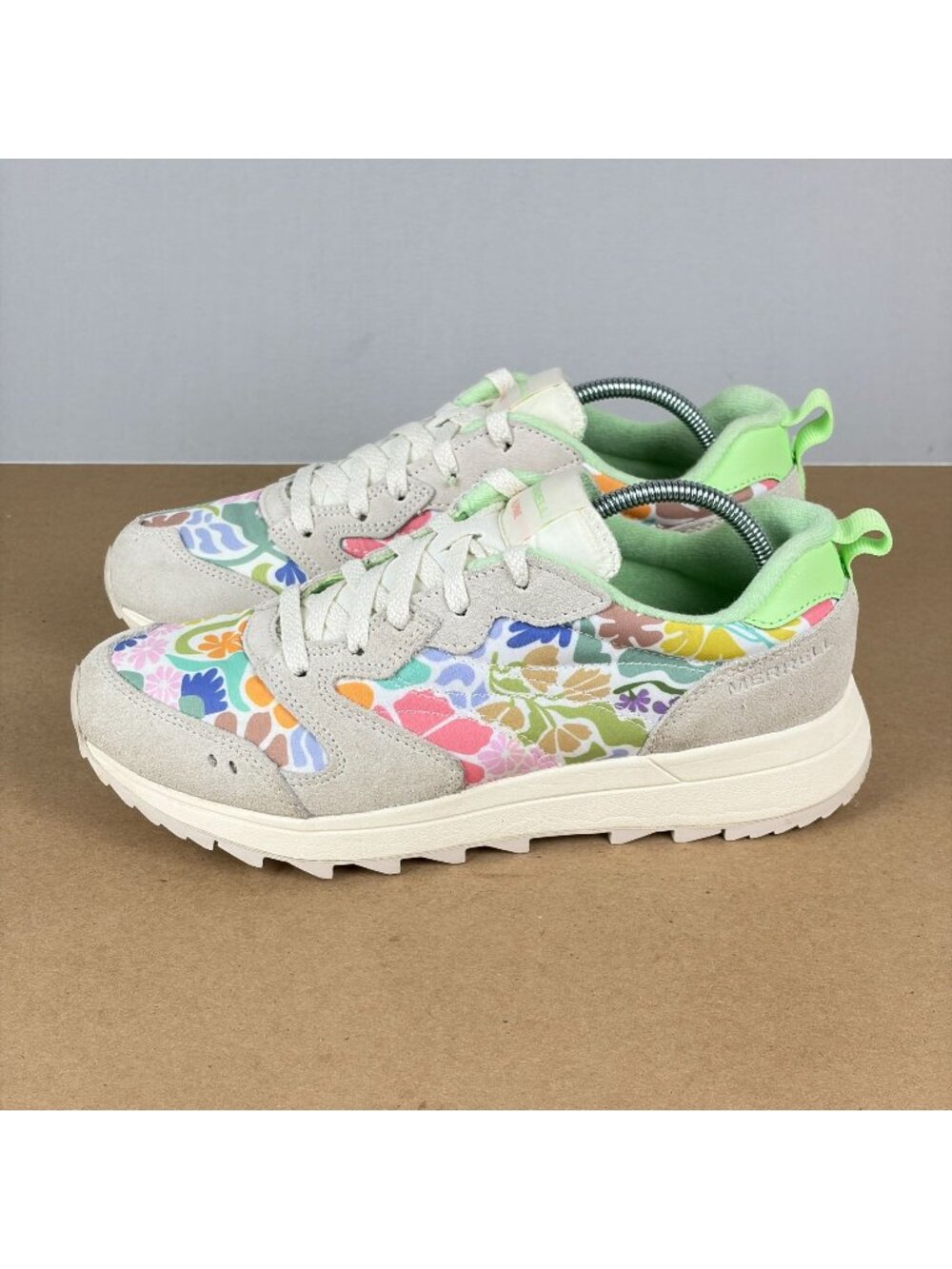 Merrell Alpine 83 Sport Floral Athletic Shoes Womens 9 Beige Multicolor Lace Up